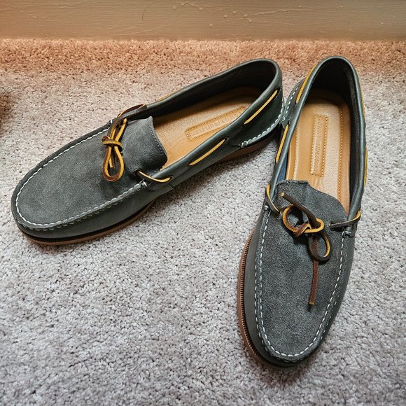 Tommy Hilfiger Other - NWOT Men's Tommy Hilfiger Gray Leather Boat Shoes